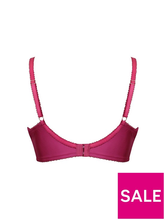 stillFront image of charnos-ophelia-side-support-full-cup-bra-raspberry