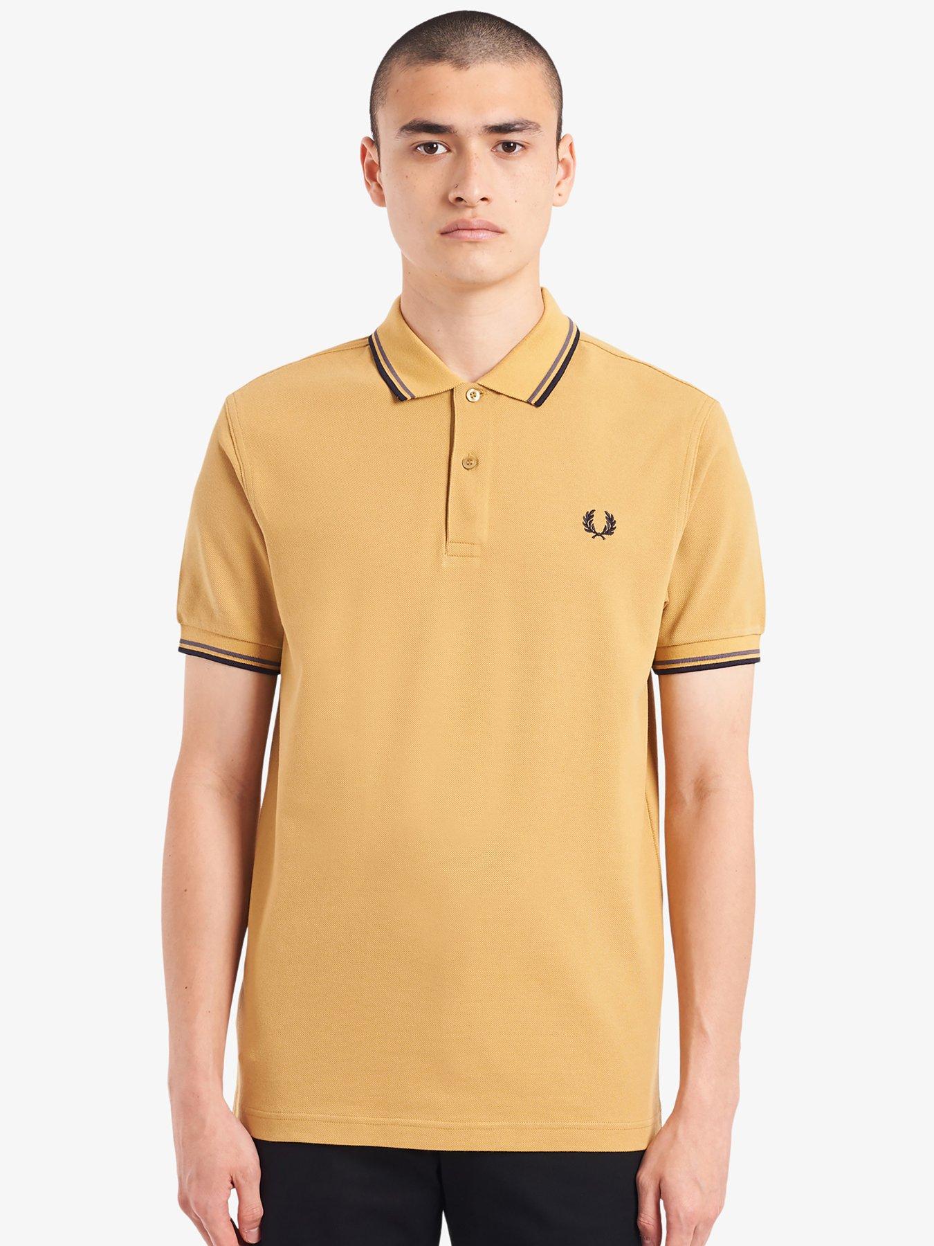 fred perry polo shirt gold