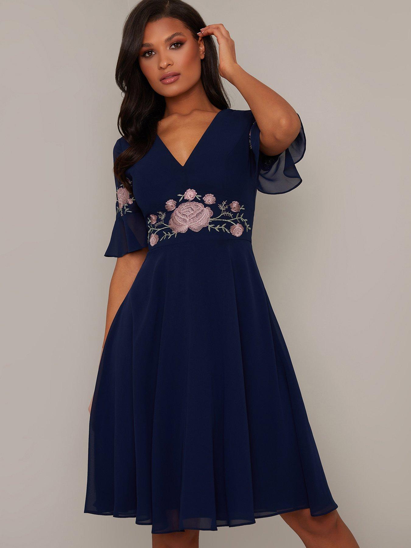 light blue skater dress uk