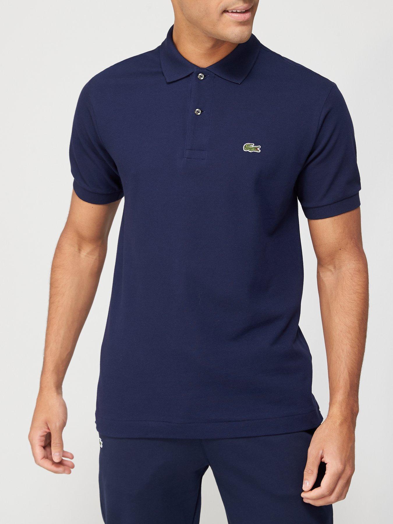 Lacoste Men's Navy Blue Regular Fit Soft Cotton Polo