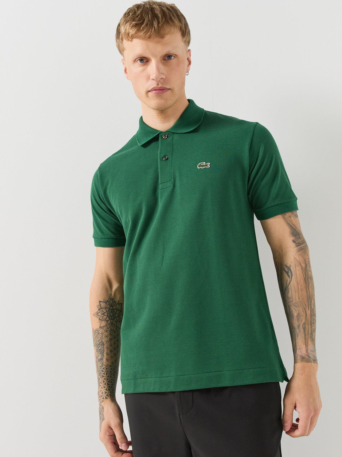 Classic Fit L1212 Croc Logo Polo Shirt Men's Pine/Cotton - Image 5