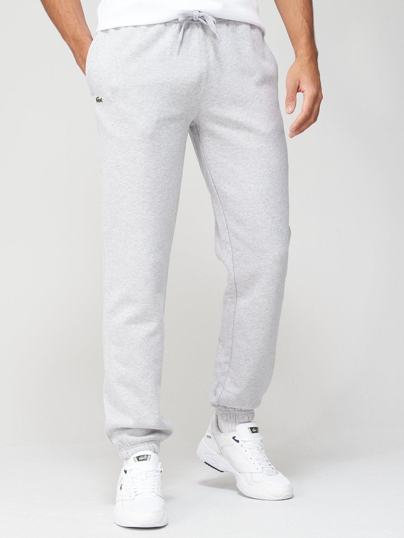 lacoste tracksuit bottoms grey