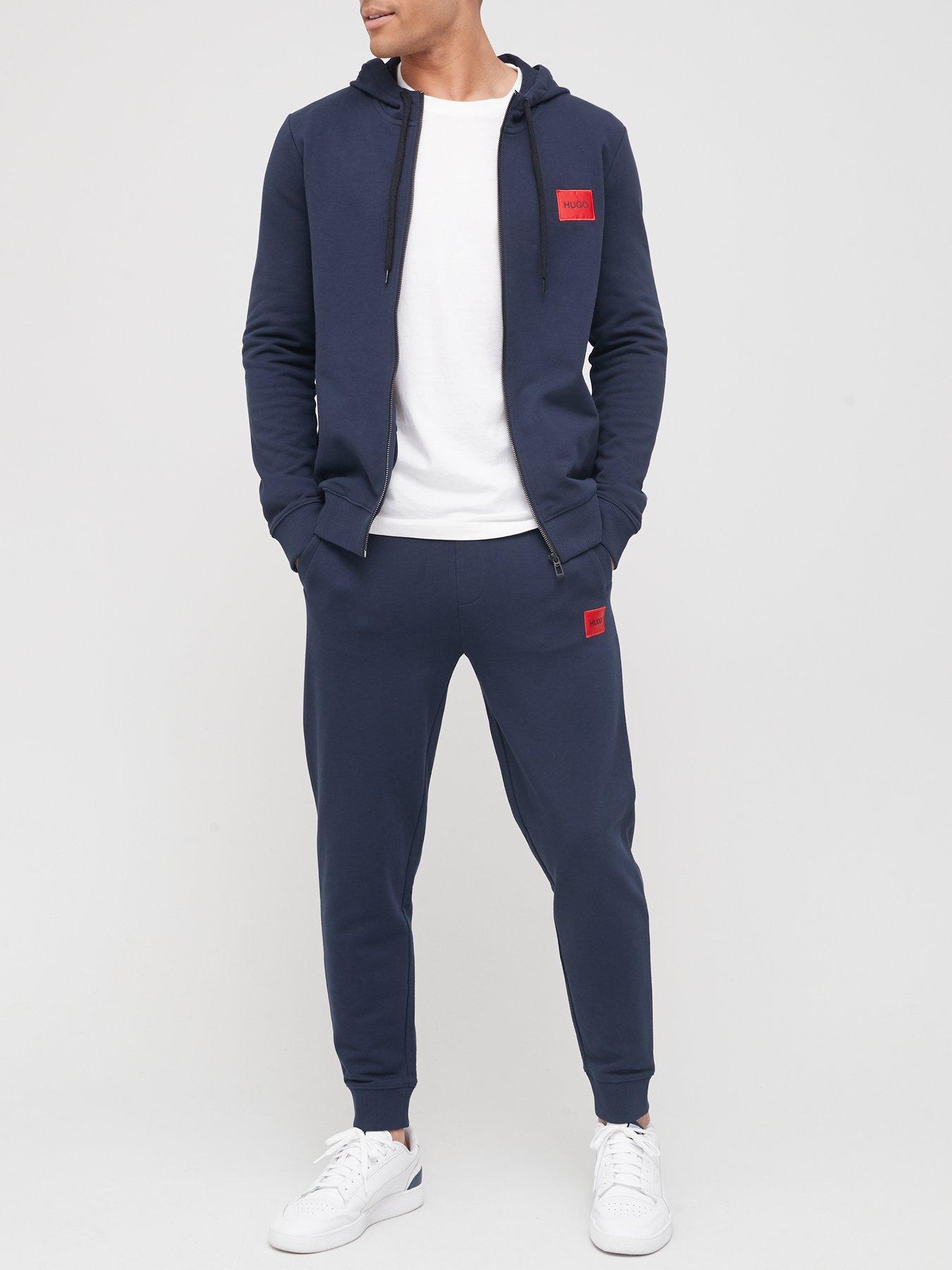 HUGO Doak 212 Red Patch Logo Joggers Dark Blue very