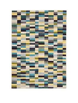 Product photograph of Broken Blocks Rug from very.co.uk
