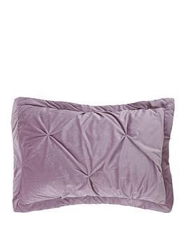 Product photograph of Boston Velvet Throw Amp Shams - Lilac from very.co.uk