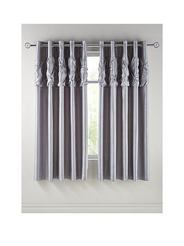 Product photograph of Stella Pintuck Eyelet Curtains from very.co.uk