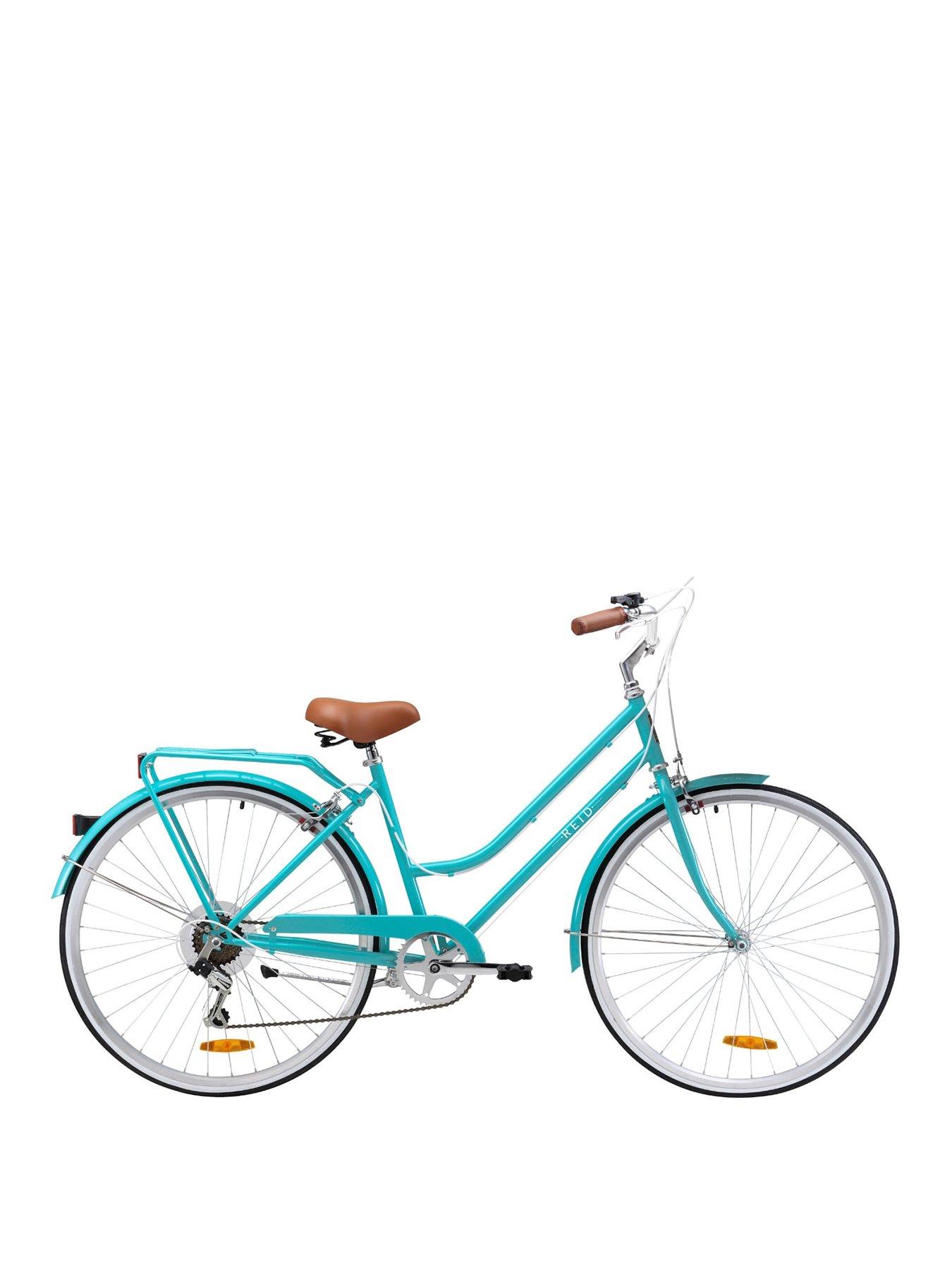 Elegant Design Combined with Gearing System on a Practical Step-Through Comfort Frame 6 Speed Shimano Bicycle Turquoise Gama Bikes City Avenue 700C 