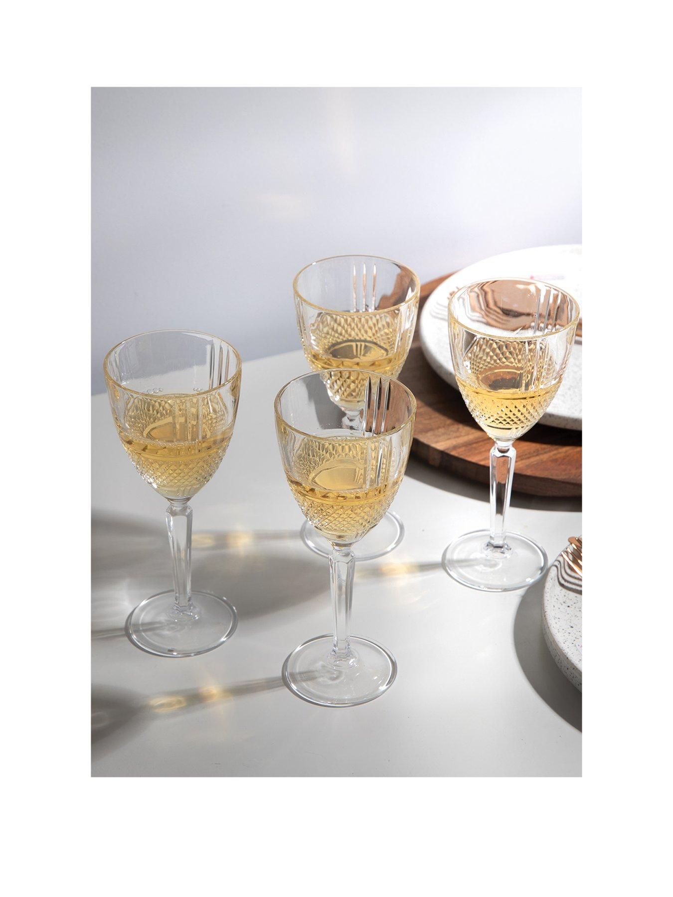 Product photograph of Maxwell Williams Verona Crystalline White Wine Glasses Ndash Set Of 4 from very.co.uk