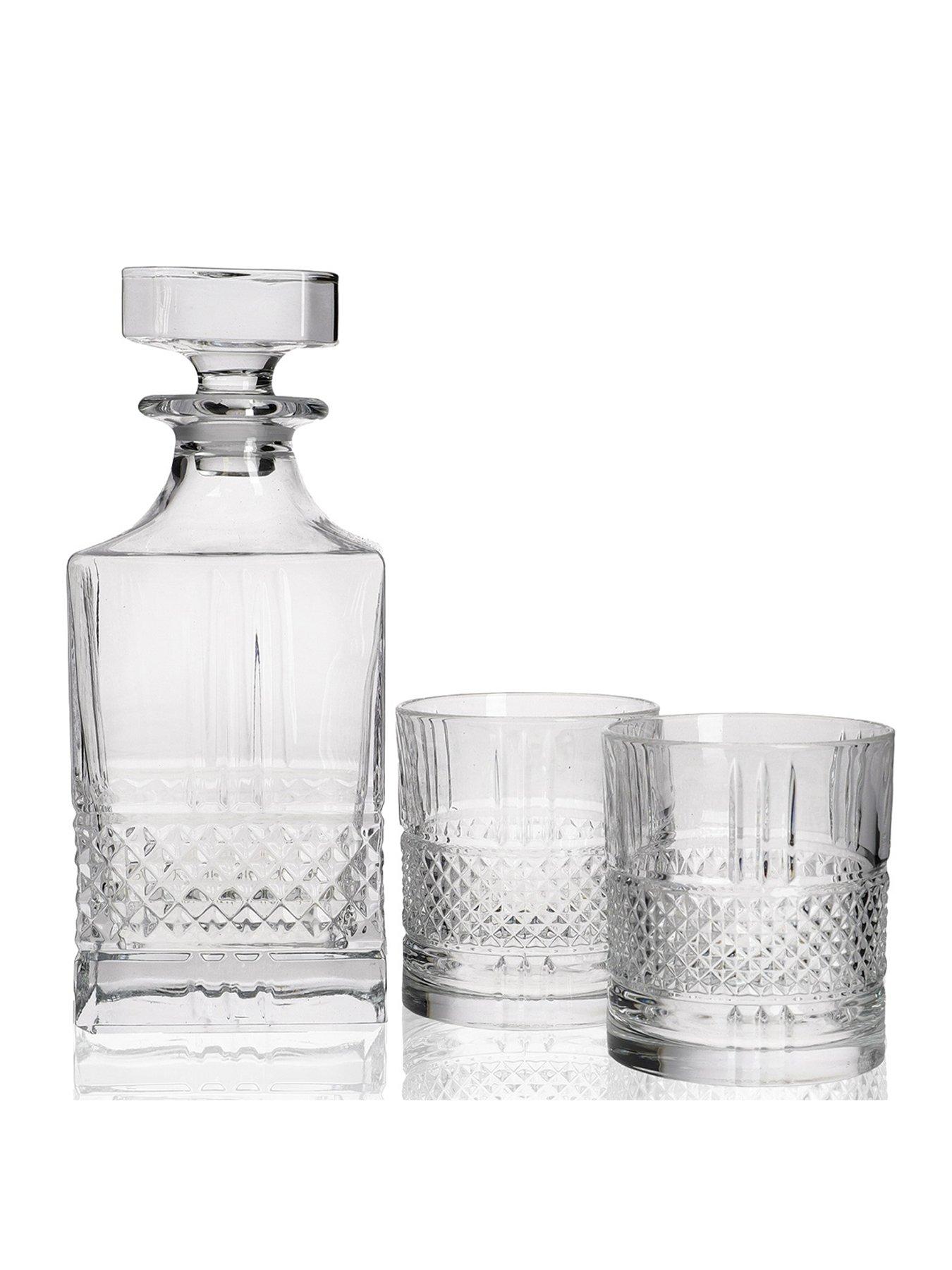 Product photograph of Maxwell Williams Verona Crystalline Whisky Decanter Set from very.co.uk
