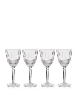 Product photograph of Maxwell Williams Verona Crystalline Red Wine Glasses Ndash Set Of 4 from very.co.uk