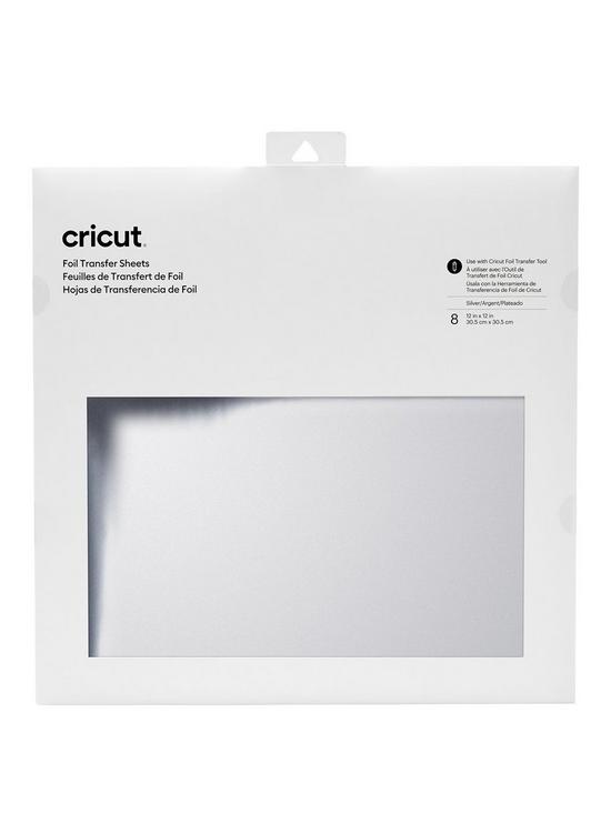 front image of cricut-transfer-foil-sheets-30x30cm-8-sheets