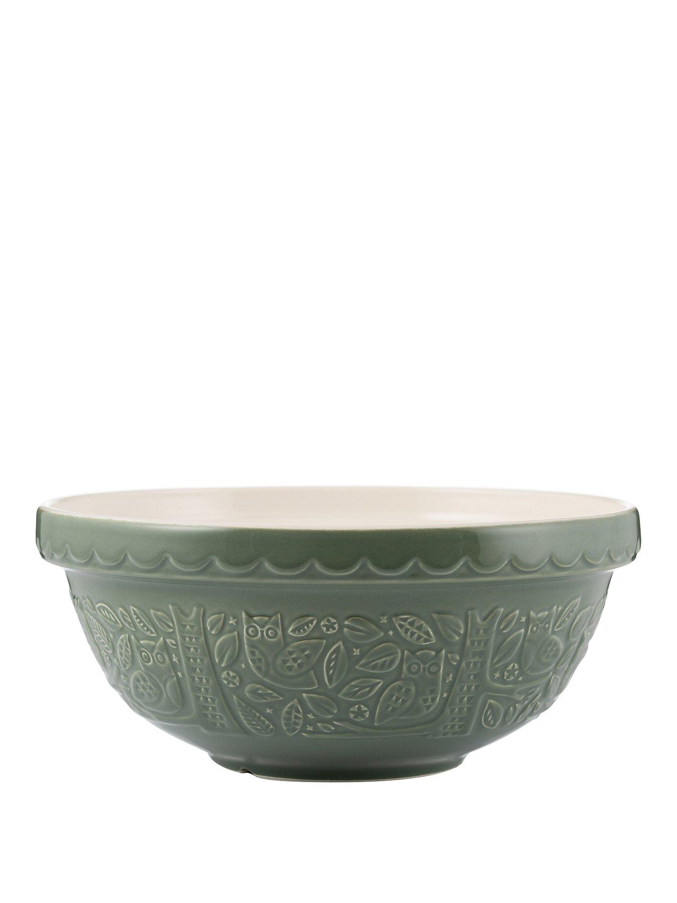 undefined In The Forest 26 cm Owl Embossed Mixing Bowl