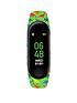 image of tikkers-activity-tracker-digital-dial-green-dinosaur-print-silicone-strap-kids-watch