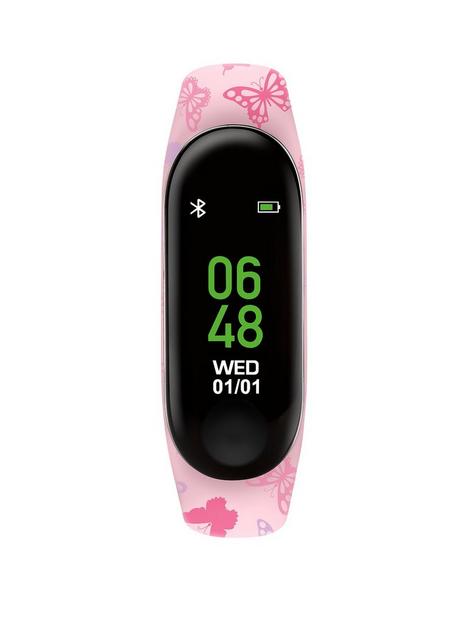 tikkers-activity-tracker-digital-dial-pink-butterfly-print-silicone-strap-kids-watch