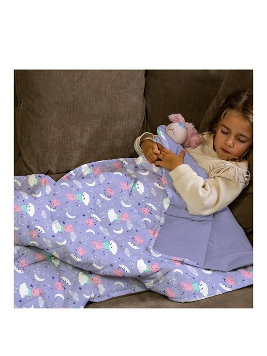 front image of peppa-pig-rest-easy-sleep-betternbspweighted-blanket