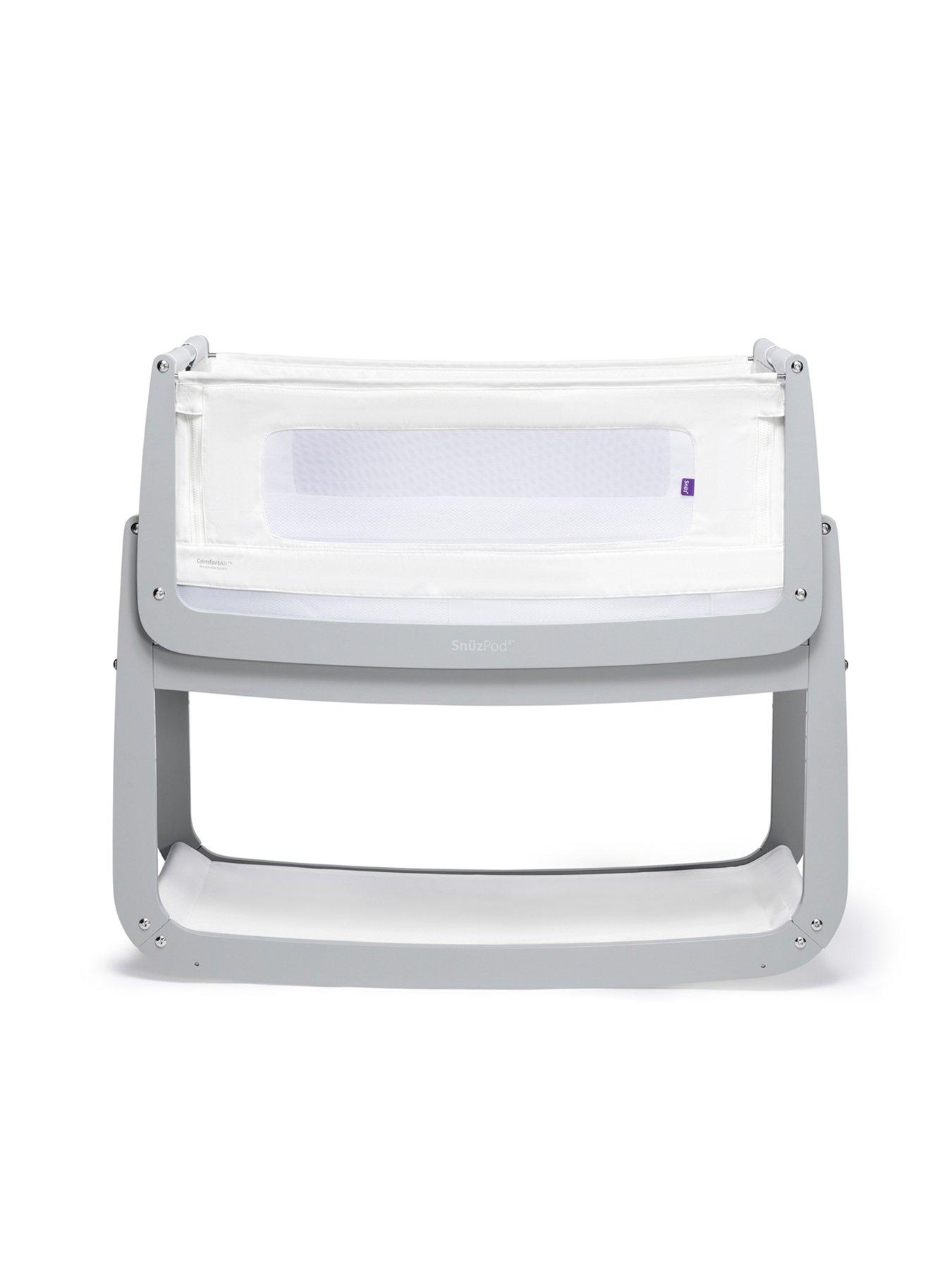 Product photograph of Snuz Snuzpod 4 Bedside Crib - Dove from very.co.uk