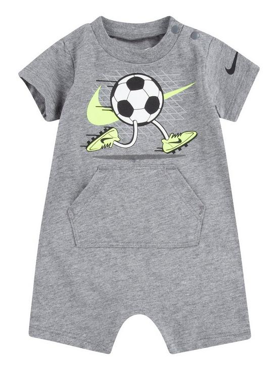 front image of nike-younger-boy-graphic-romper