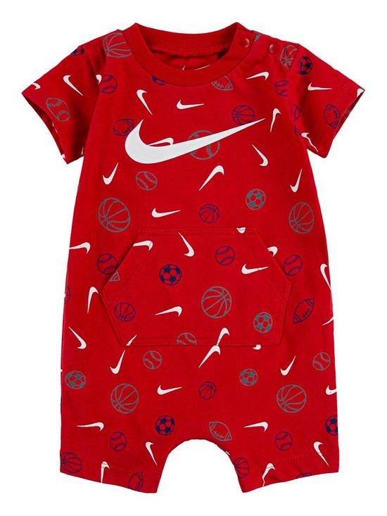front image of nike-younger-boy-printed-romper