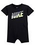  image of nike-younger-boy-graphic-romper-black
