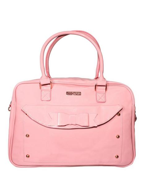 my-babiie-billie-faiers-patent-pink-changing-bag