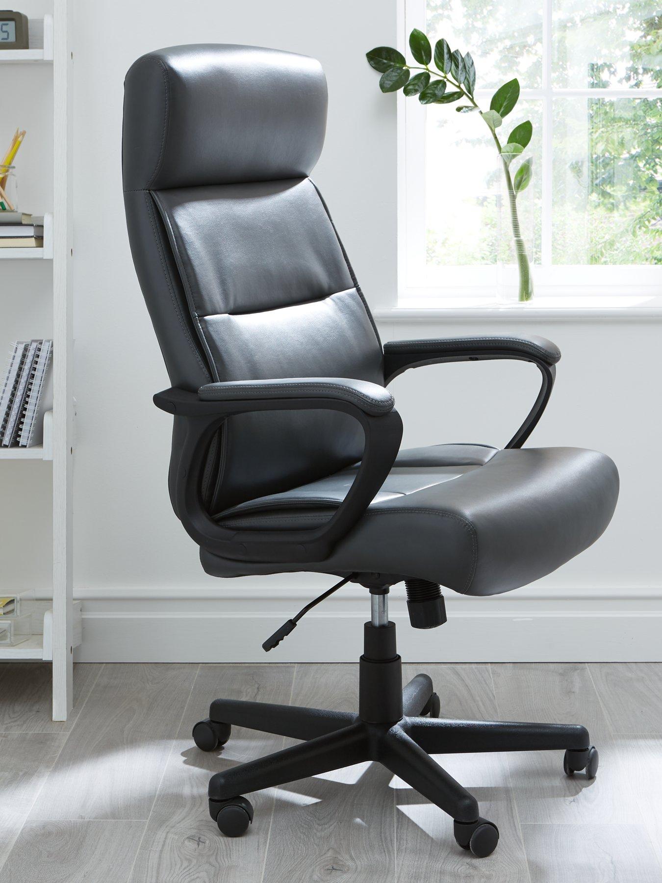 Product photograph of Jericho Faux Leather Office Chair from very.co.uk