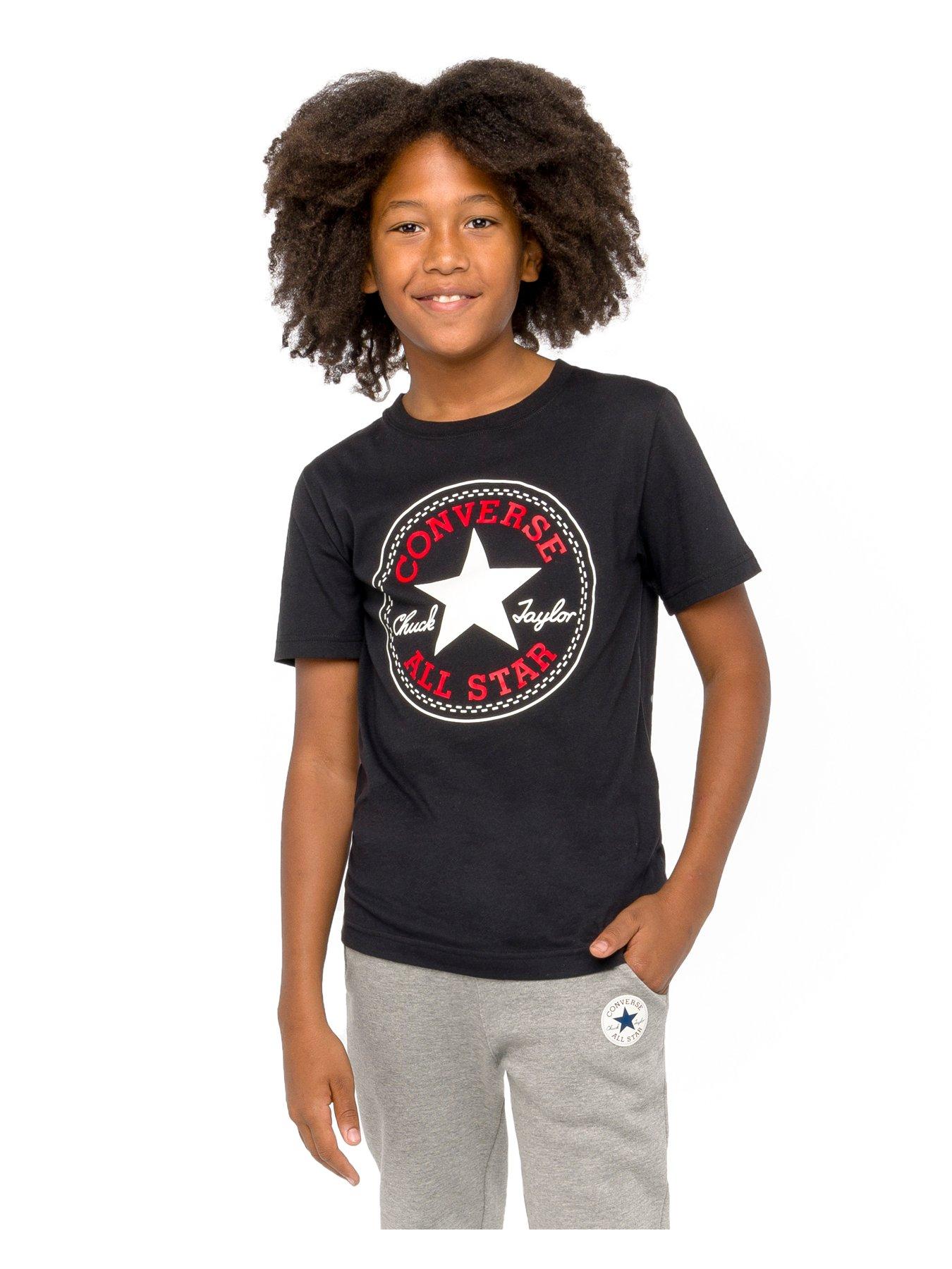 Image 2 of 3 of Converse Junior Boys Core Chuck Patch T-Shirt - Black