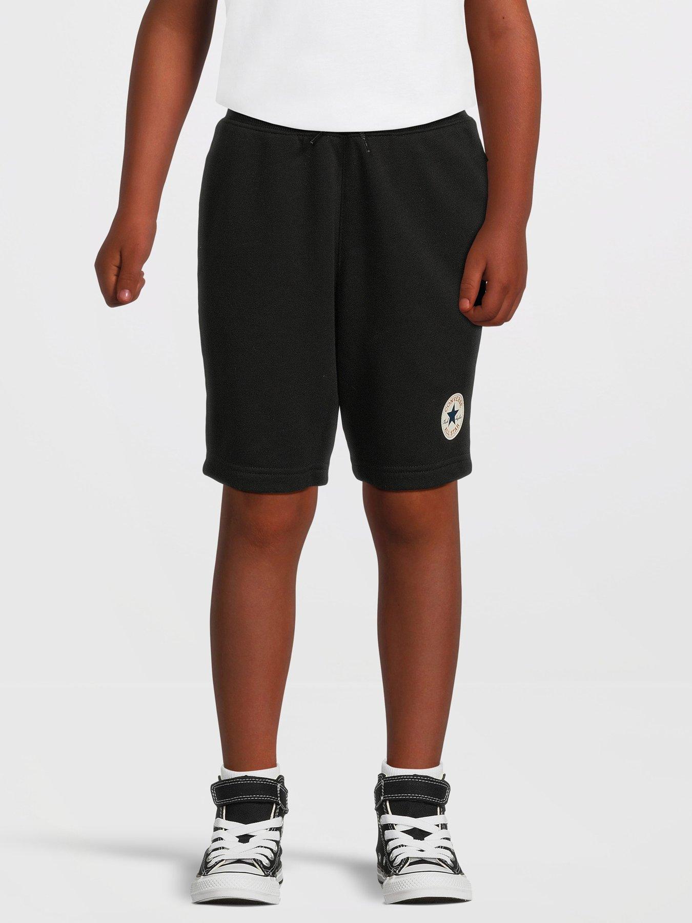 Converse Older Boys Printed Chuck Patch Shorts Black Very