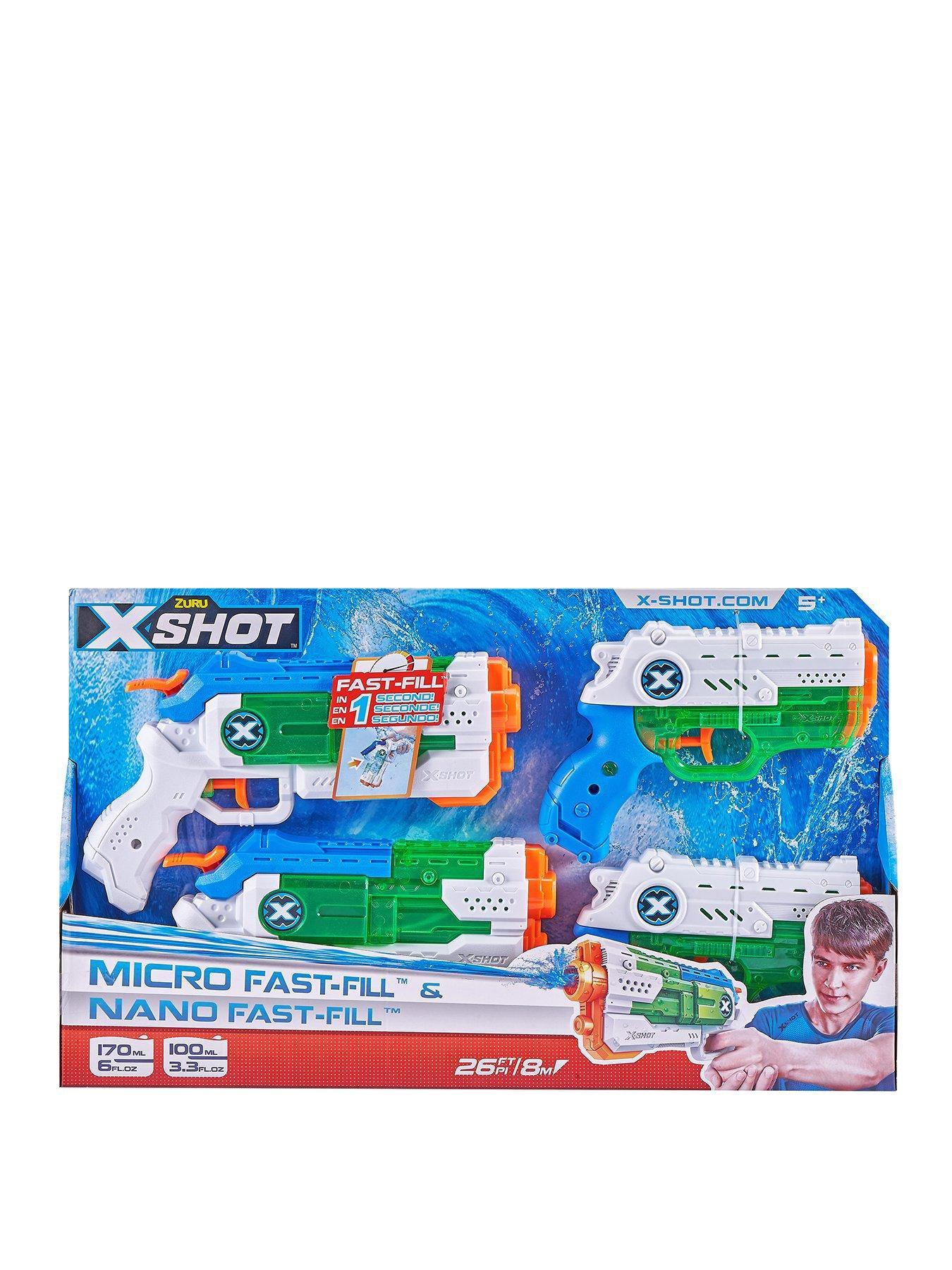 Product photograph of X-shot Fast-fill 2 X Micro And 2 X Nano Mega Pack from very.co.uk