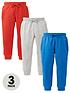 mini-v-by-very-boys-essential-3-pack-joggers-red-blue-amp-greyfront