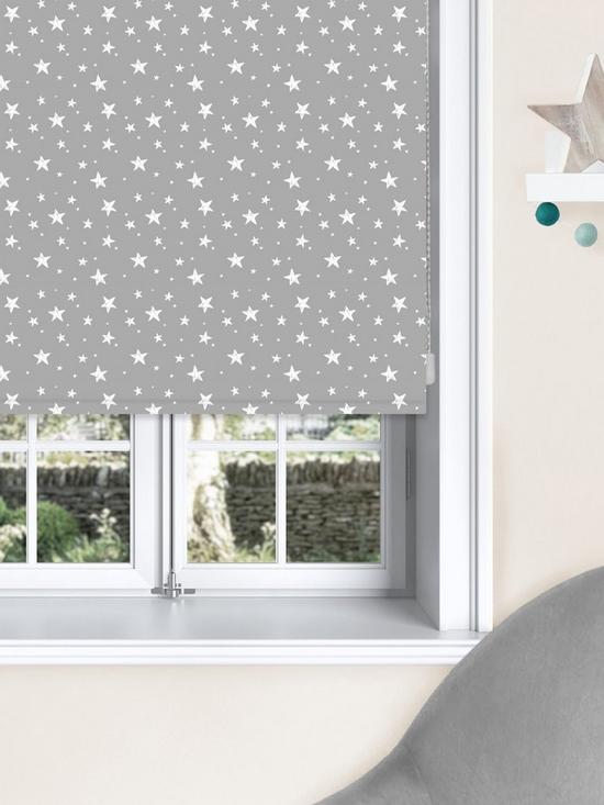 stillFront image of very-home-starry-night-blackout-printed-roller-blind