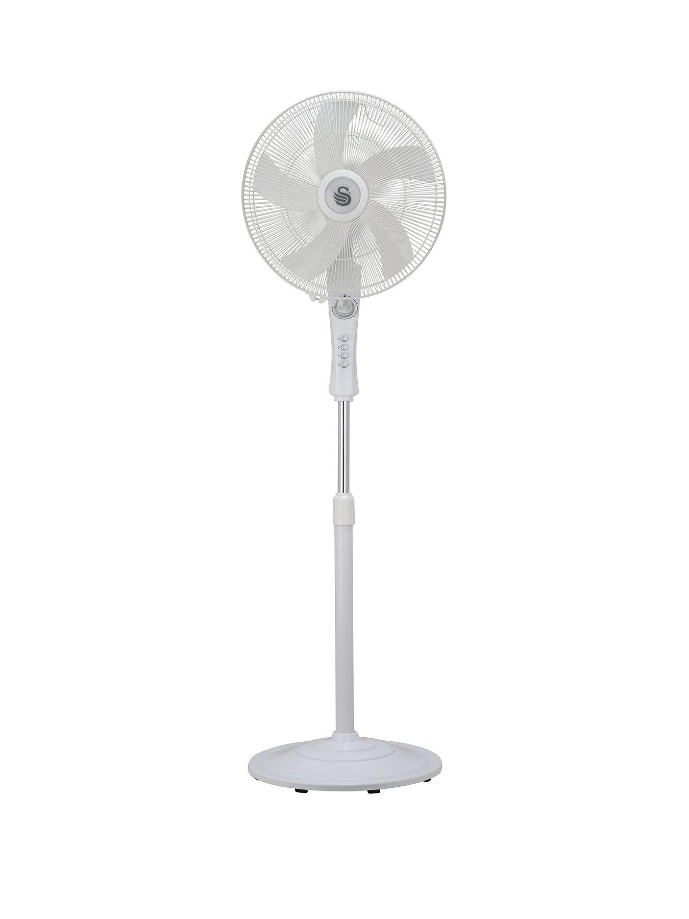 Swan Freestanding Stand Fan - White | Very.co.uk