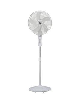 Product photograph of Swan Freestanding Stand Fan - White from very.co.uk