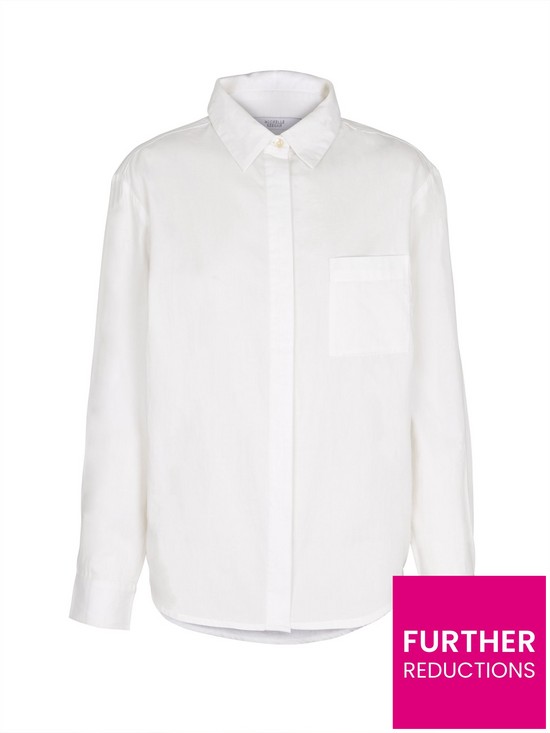 stillFront image of michelle-keegan-staple-white-cotton-shirt-white