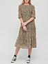  image of v-by-very-georgette-tiered-midi-dress-spot