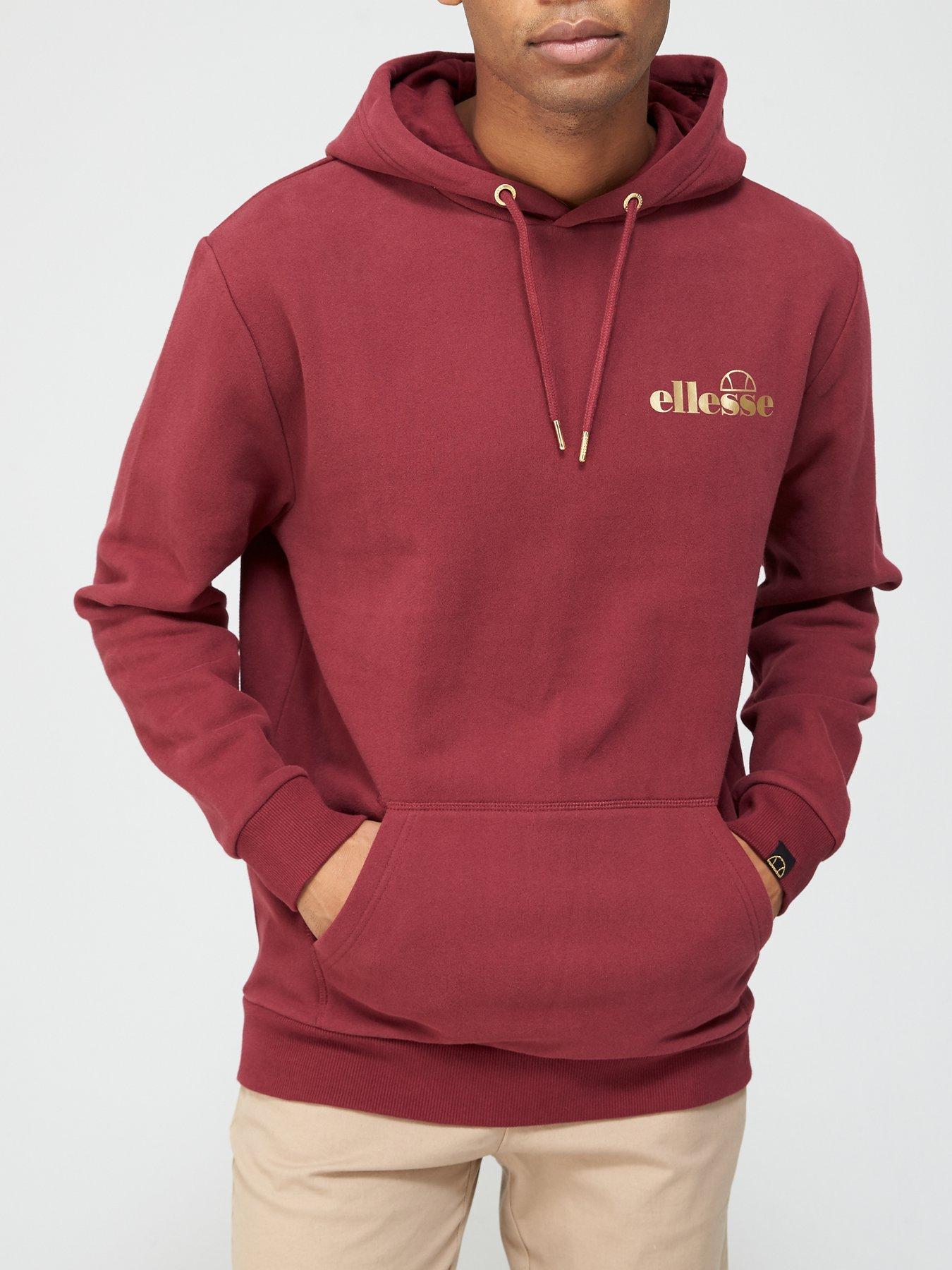 ellesse burgundy hoodie
