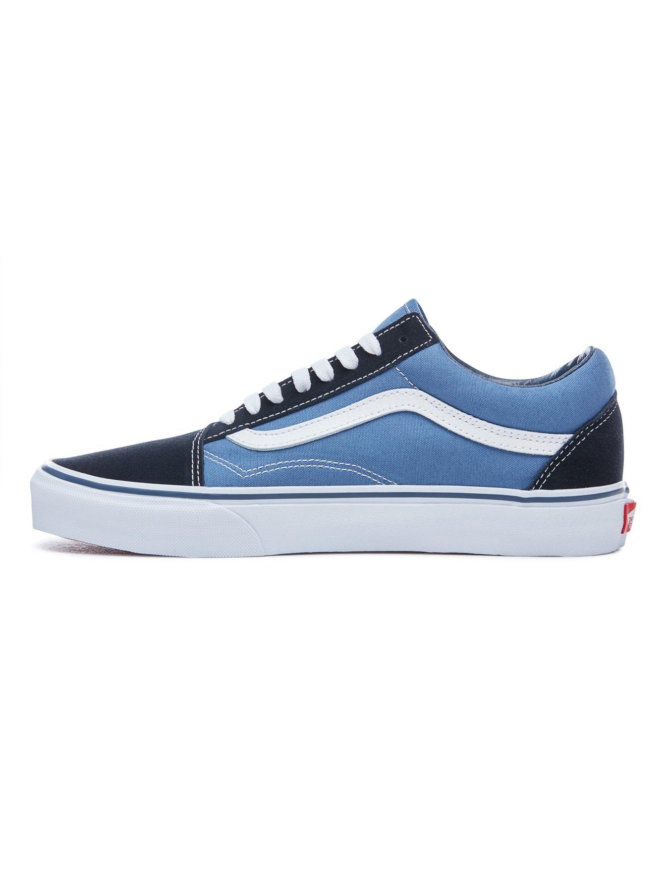 Mens Old Skool Trainers Blue Navy White