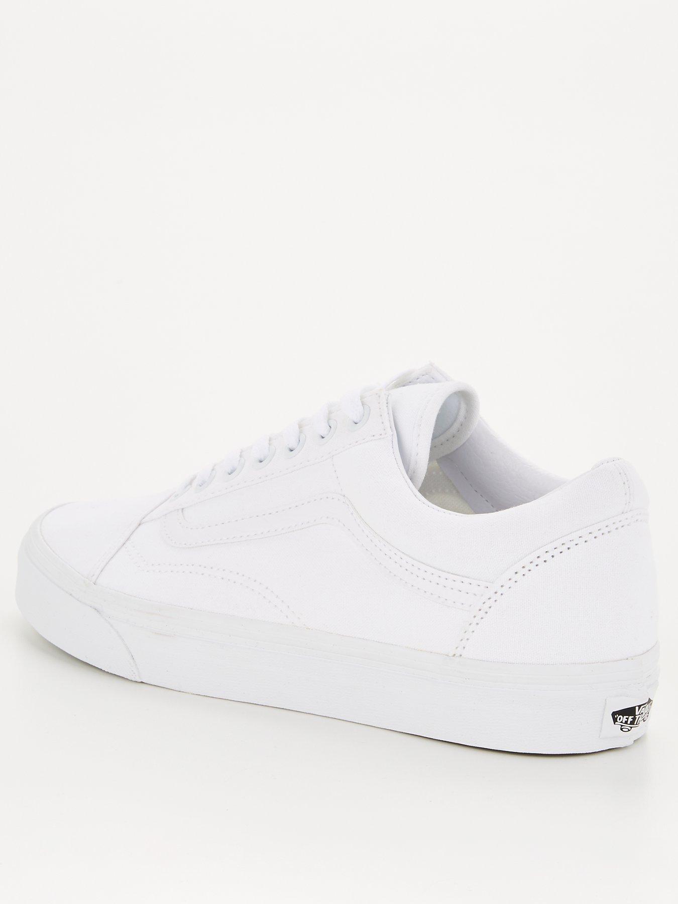 Mens white 2025 leather vans