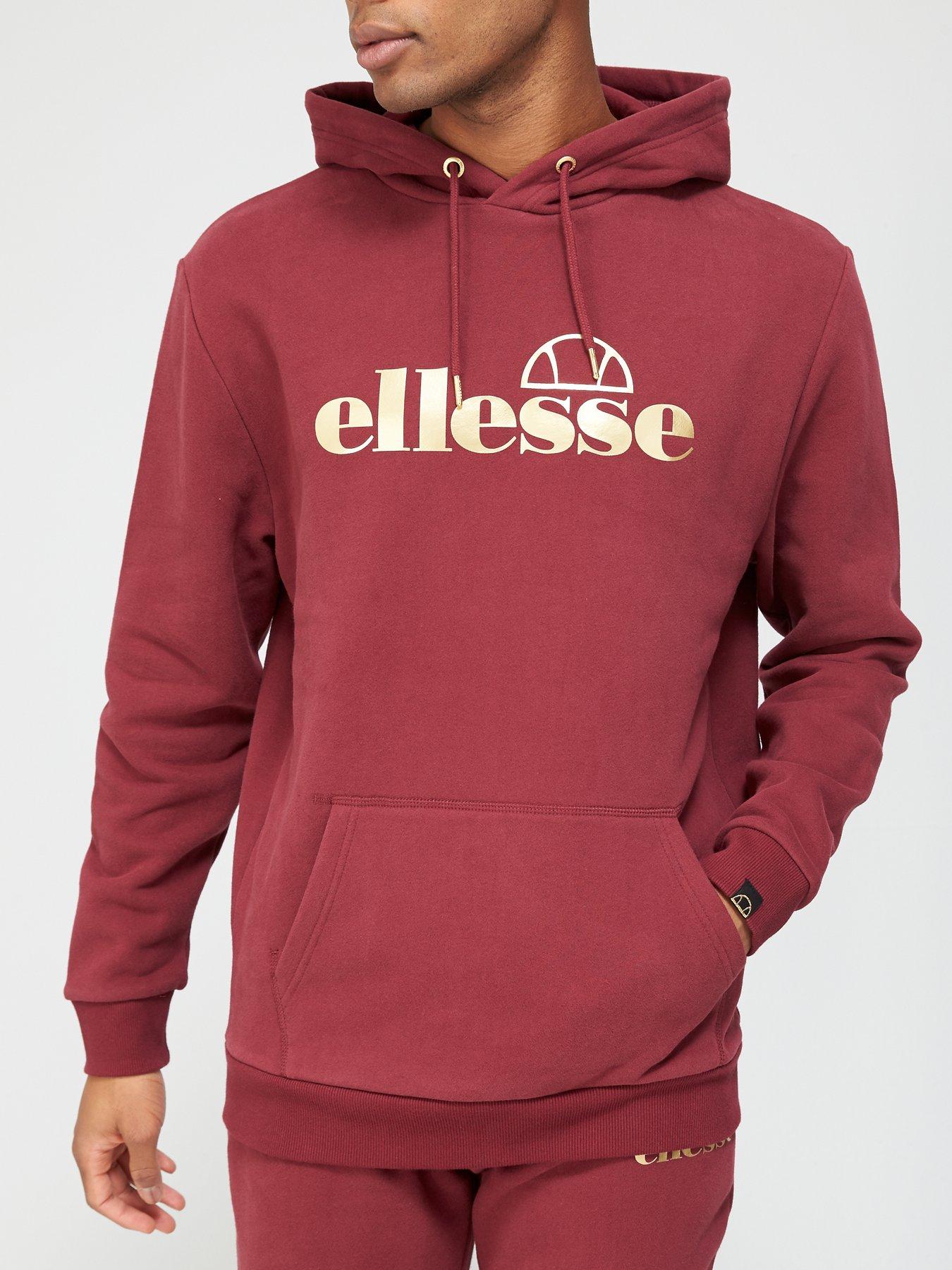 ellesse burgundy hoodie