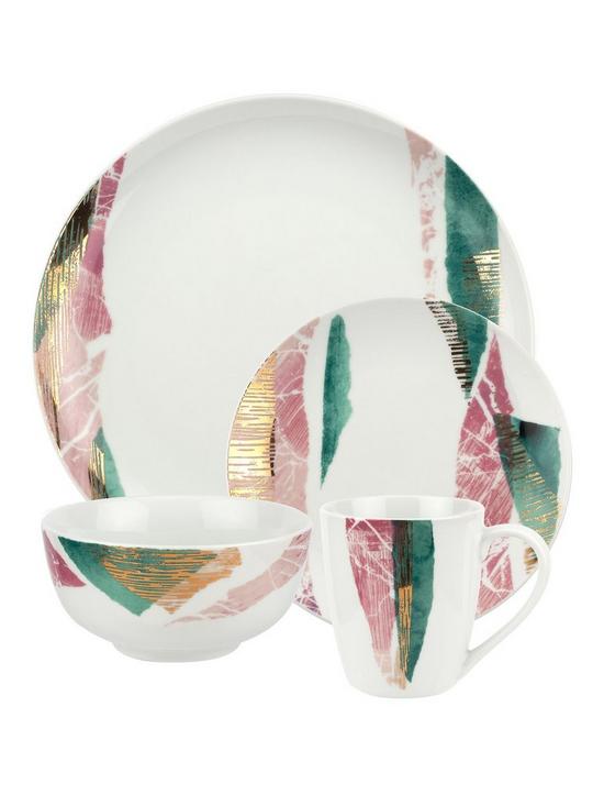 front image of portmeirion-torn-porcelain-16-piece-dinner-set