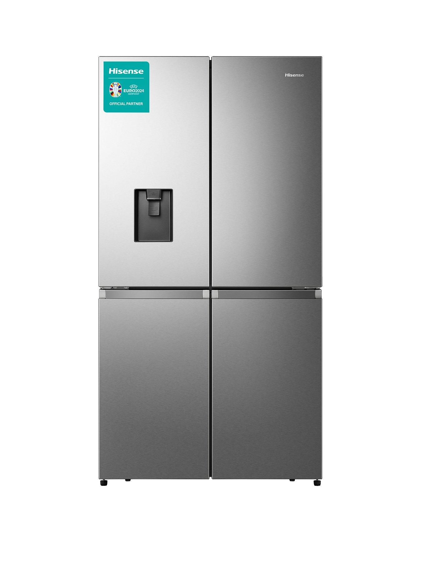 Product photograph of Hisense Rq758n4swi1 91cm Width Total No Frost American Fridge Freezer - Pure Flat Design from very.co.uk