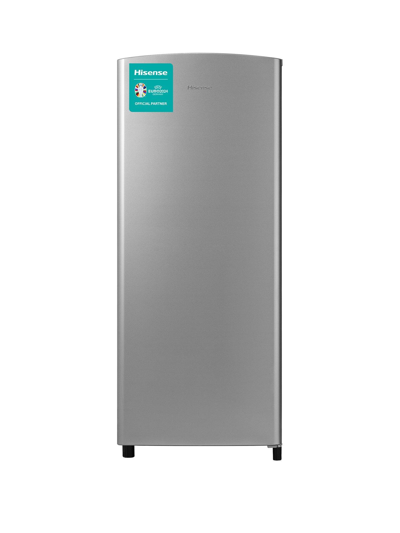 Product photograph of Hisense Rr220d4adf 52cm Wide Tall Fridge With Ice Box - Silver from very.co.uk