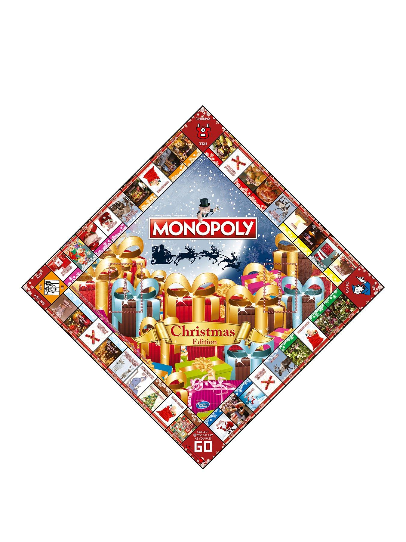 Christmas Edition Monopoly Board Game Winning Moves