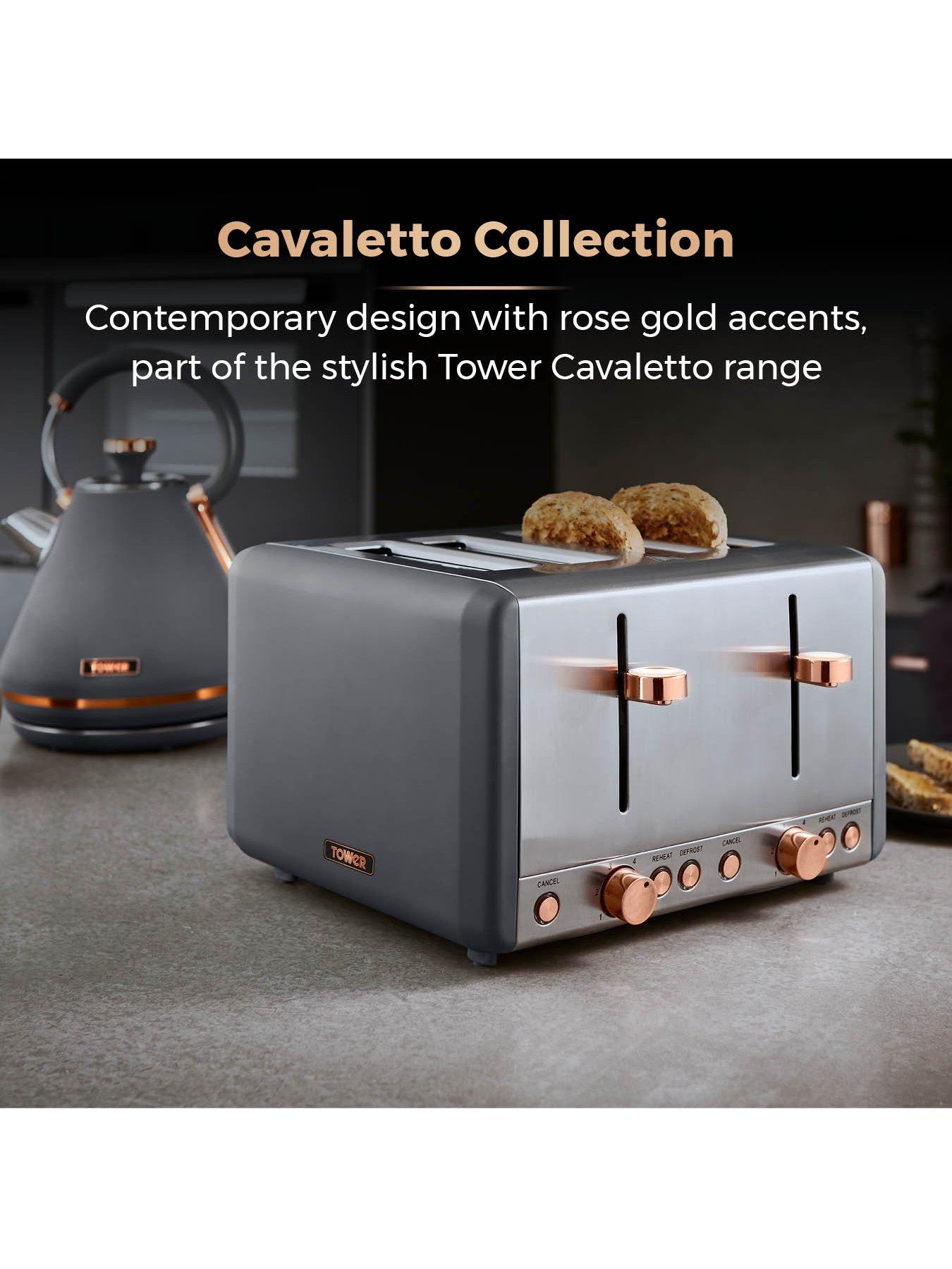 Black and rose gold toaster best sale