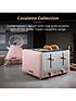  image of tower-cavaletto-4-slice-toaster-pink