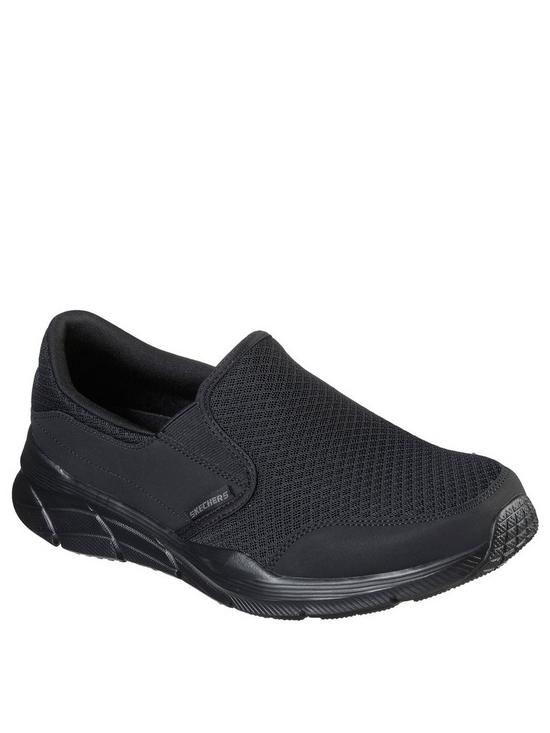 Skechers Equalizer 4.0 Persisting Slip On Trainers - Black | very.co.uk