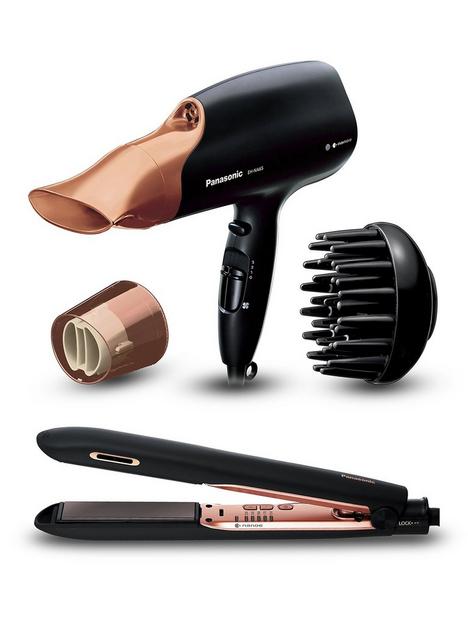 panasonic-na65-rose-gold-hair-dryer-amp-hs99-rose-gold-hair-straightener-bundle