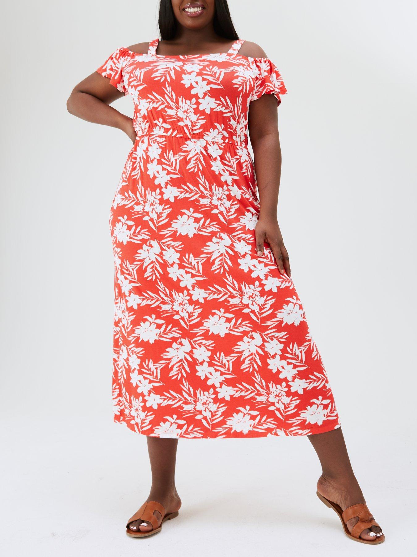 red dress plus size uk