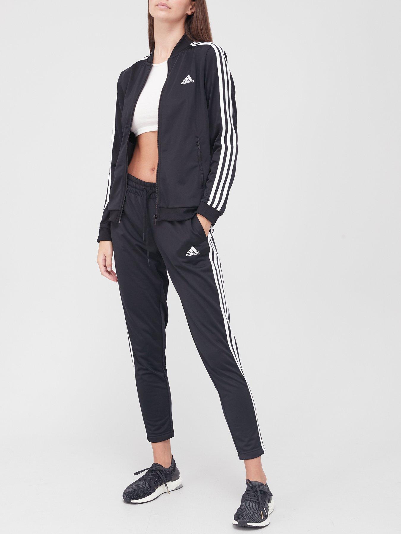 adidas 3 Stripe Tracksuit | very.co.uk