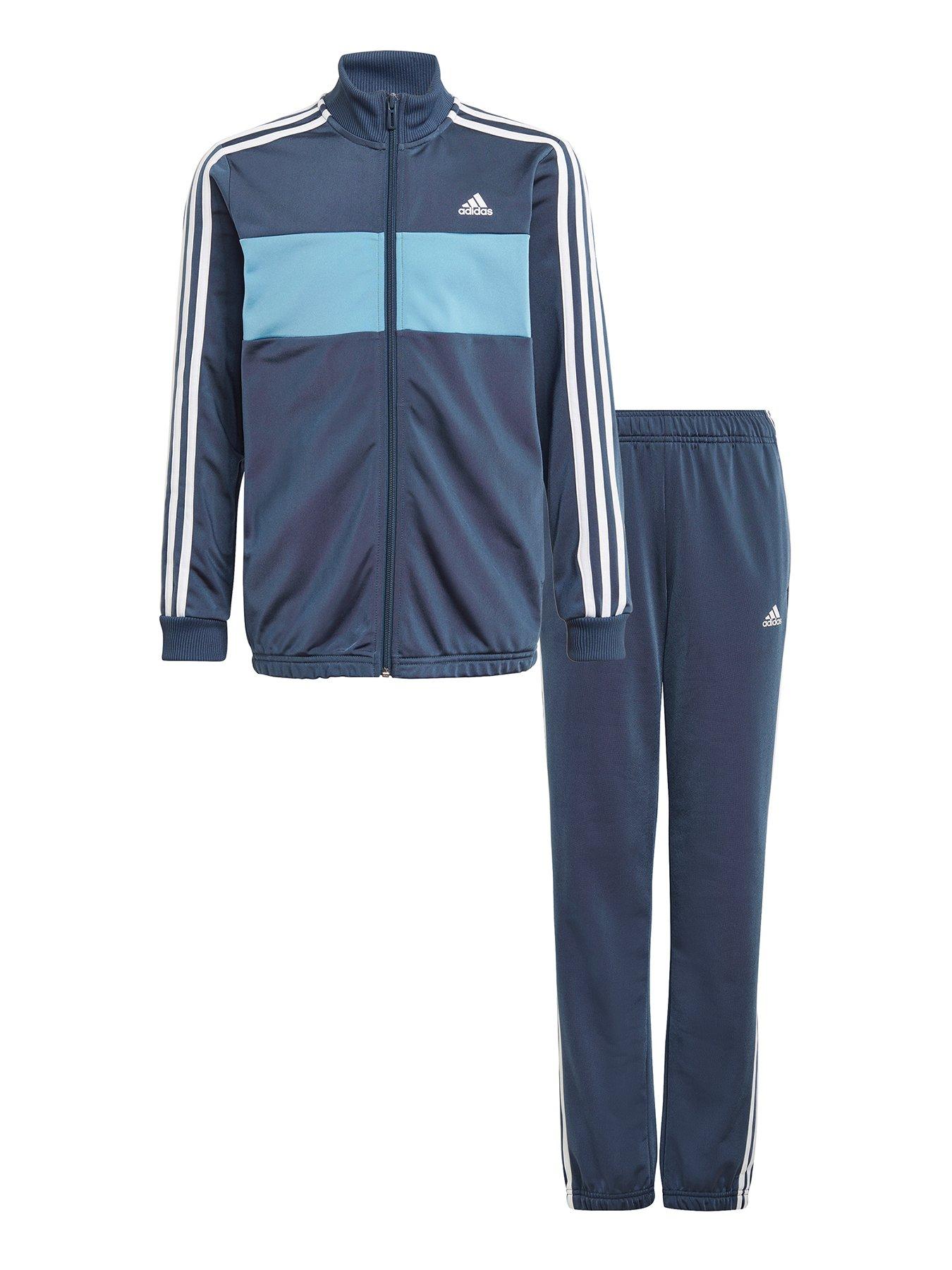 boys navy adidas tracksuit