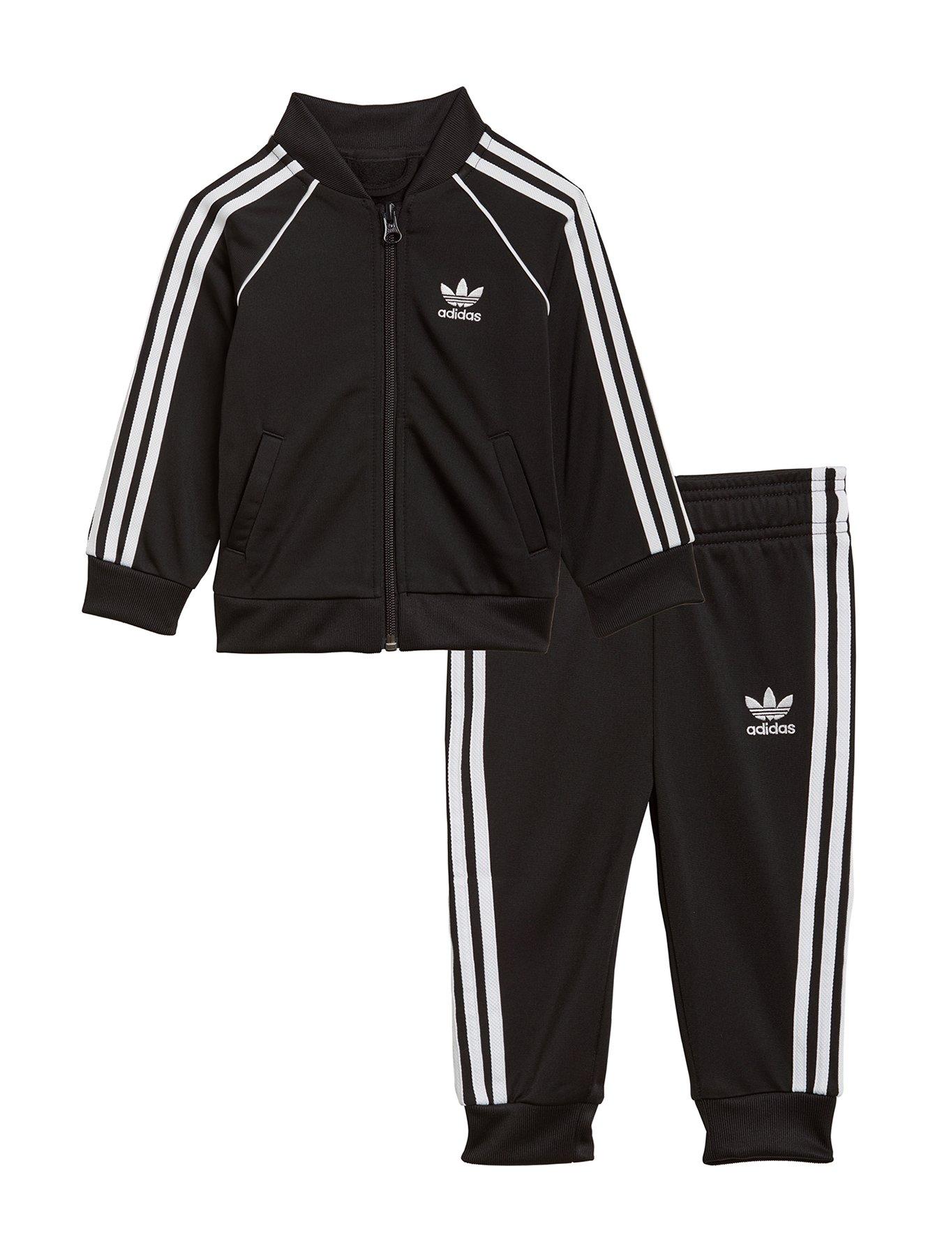 adidas Originals Superstar Tracksuit - Black | very.co.uk